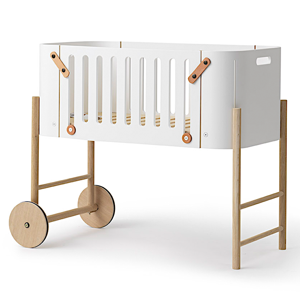 Oliver furniture Beistellbett und Sitzbank, weiss/Eiche